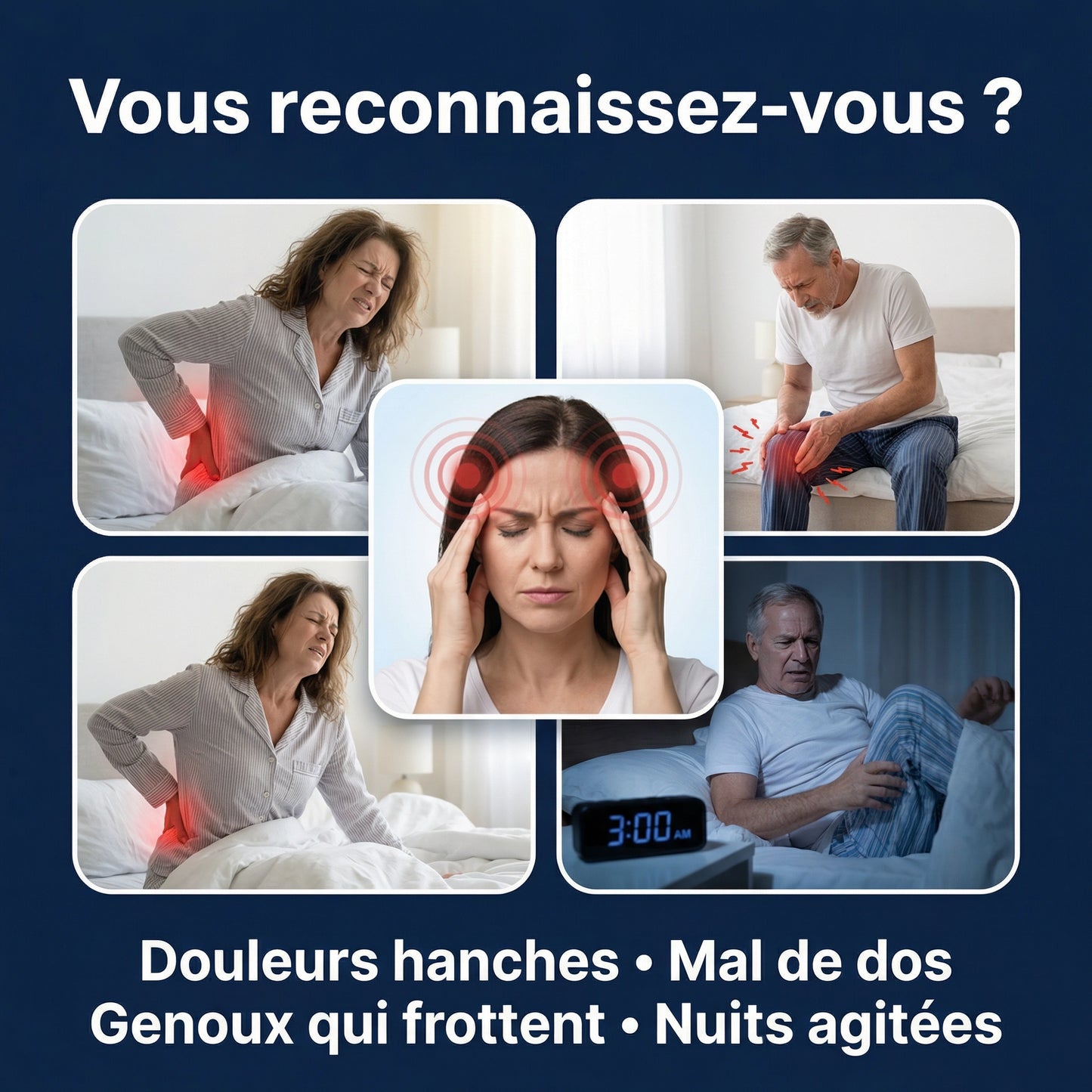 Coussin Orthopédique Genoux +