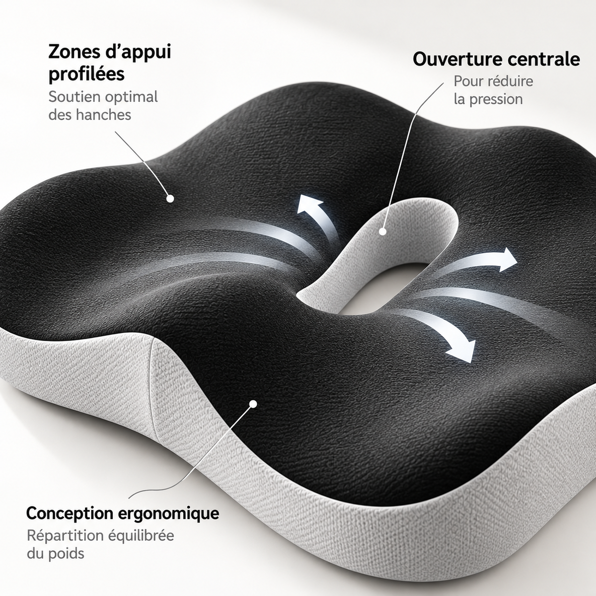 Equimars Confort Assise – Coussin d'assise ergonomique
