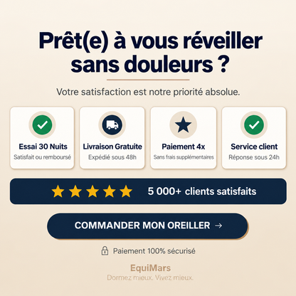Oreiller Cervical à Mémoire de Forme