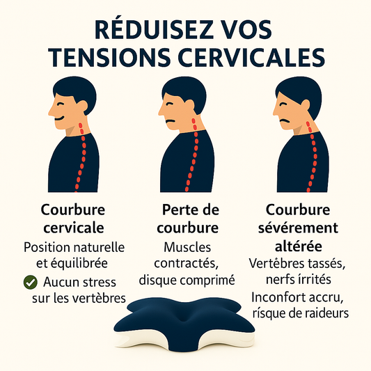 Oreiller Cervical à Mémoire de Forme