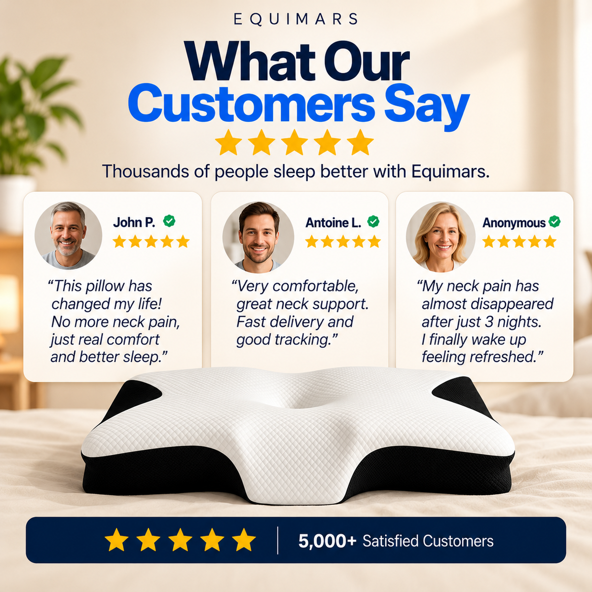 US - Memory foam cervical pillow 2