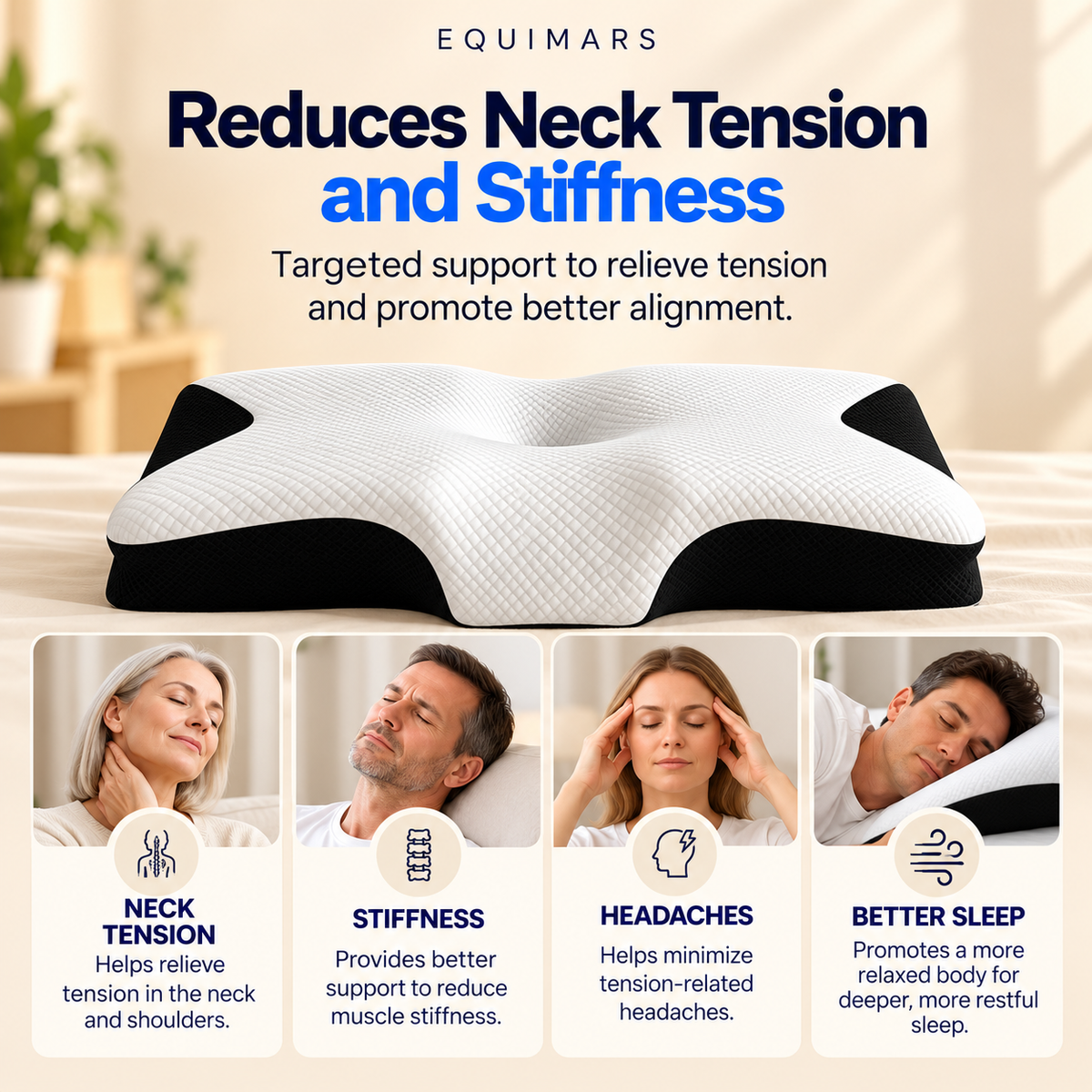 US - Memory foam cervical pillow 4