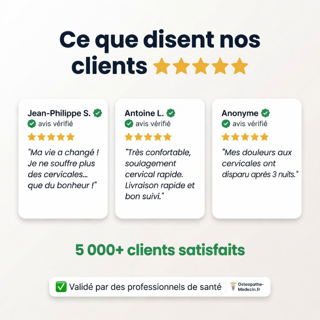 Oreiller Cervical à Mémoire de Forme