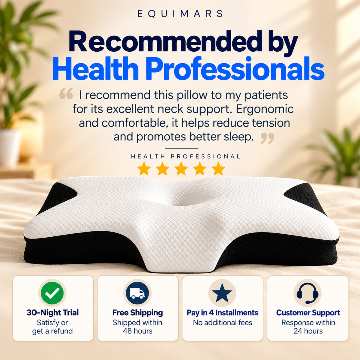 US - Memory foam cervical pillow 3