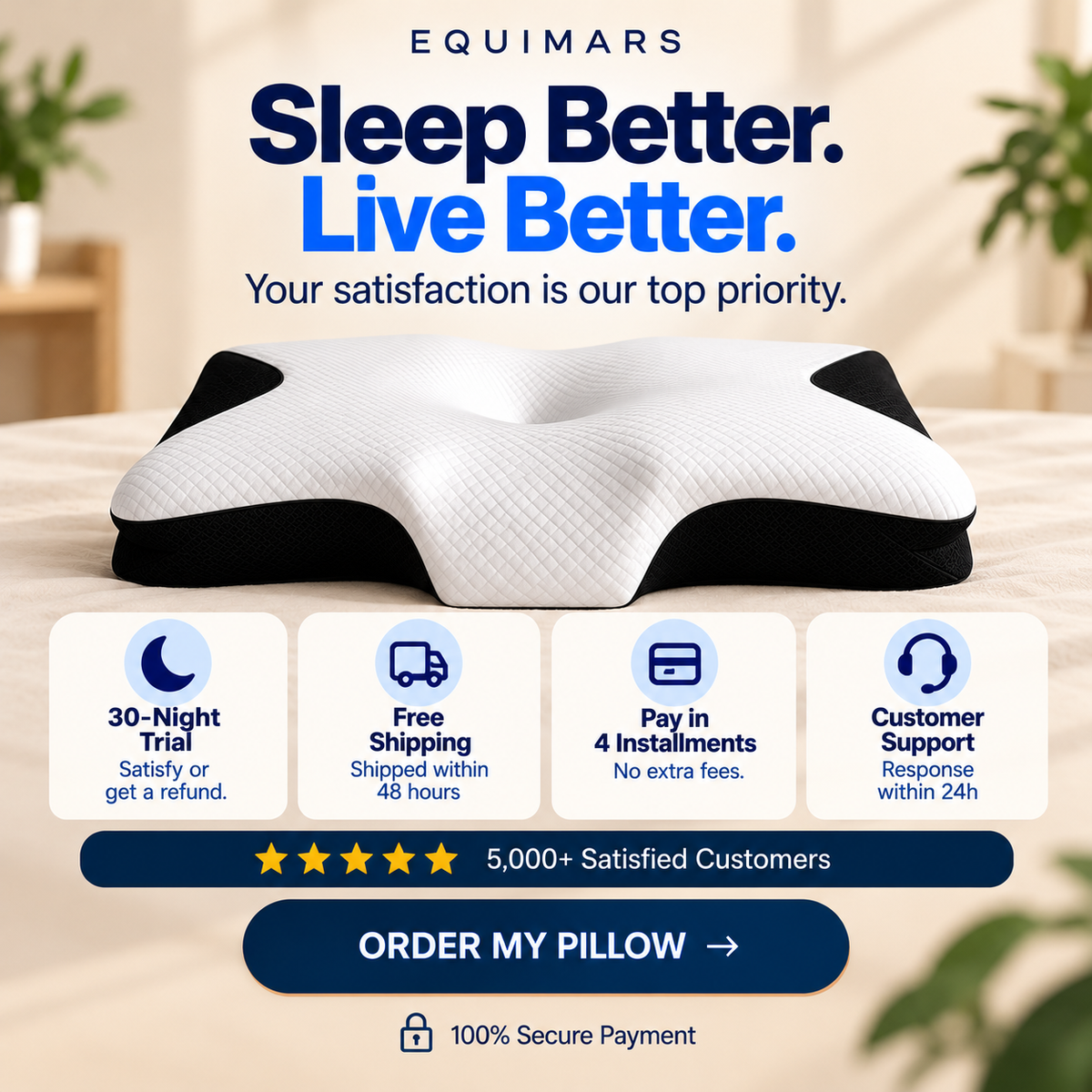 US - Memory foam cervical pillow 9